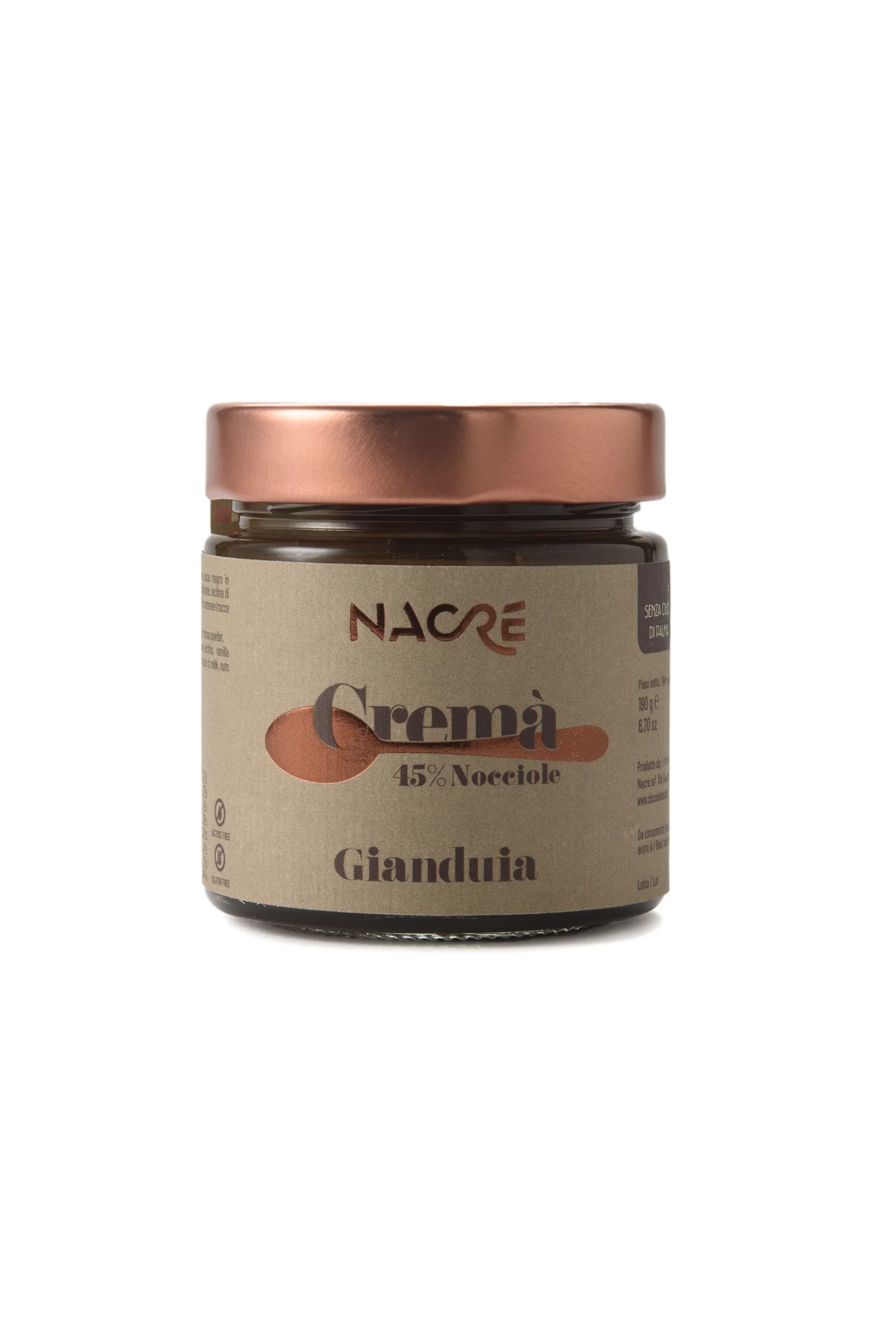 Hazelnut CREMÀ - with "Cioccolato di Modica IGP" - 190 g