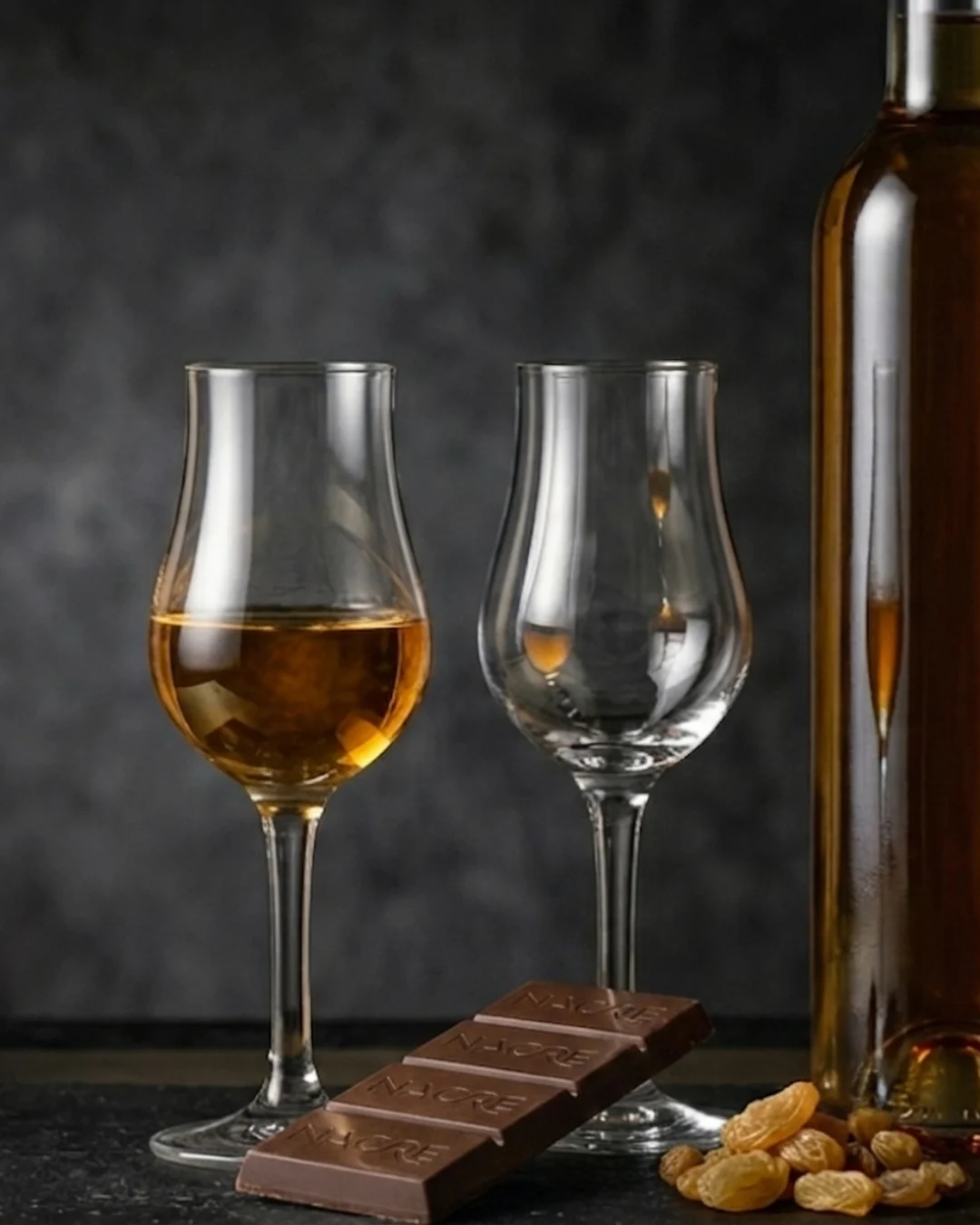 passito e cioccolato nacrè